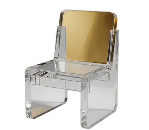 Custom acrylic luxury dining chair