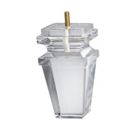 Custom acrylic carved pyramid furniture feet AL-183 Custom acrylic carved pyramid furniture feet