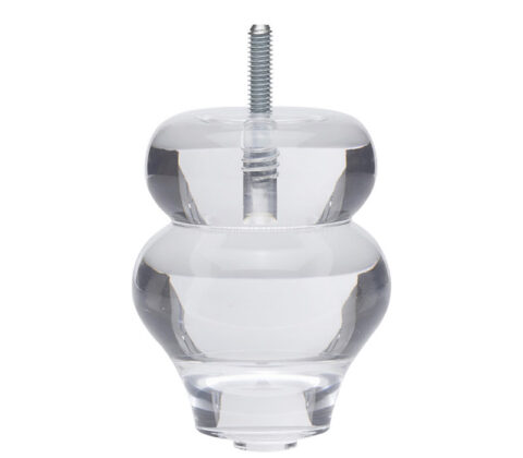 Custom acrylic double gourd shape furniture leg