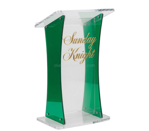 Custom acrylic seminars lectern pulpit stand