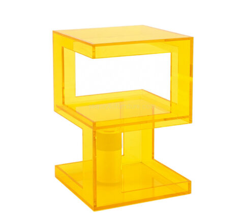 Custom acrylic living room sofa side table