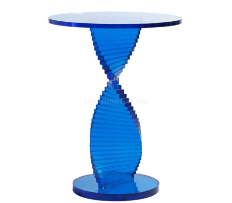 Custom acrylic minimalist round coffee table