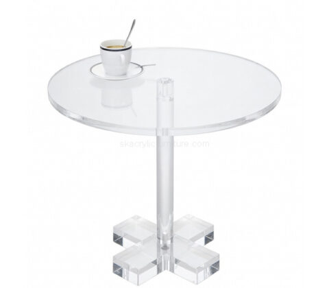 Custom acrylic modern round coffee table