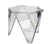 Custom acrylic elegant hexagon table AT-1287 Custom acrylic elegant hexagon table