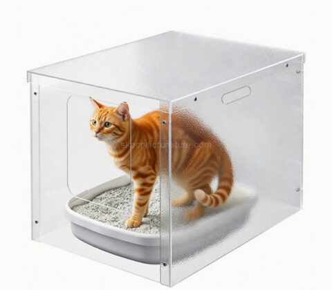Custom acrylic cat litter cover