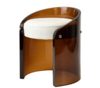 Custom acrylic backrest single casual chair AC-265 Custom acrylic backrest single casual chair