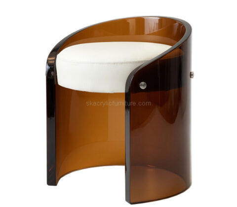 Custom acrylic backrest single casual chair