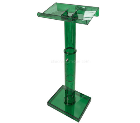 Custom acrylic adjustable stand podium