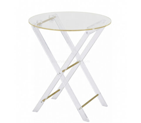 Custom acrylic round folding table