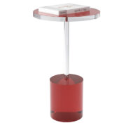 Custom acrylic small round side table AT-1304 Custom acrylic small round side table