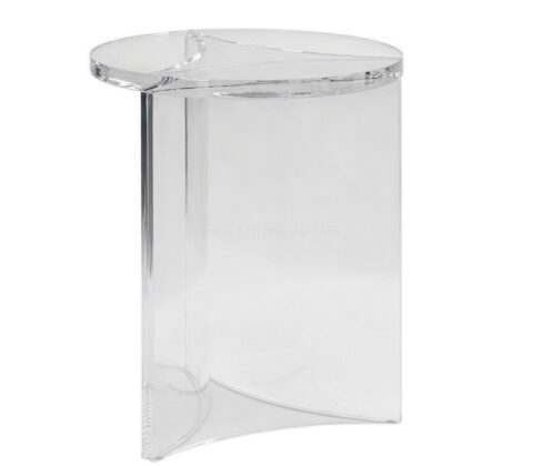 Custom acrylic round side coffee table
