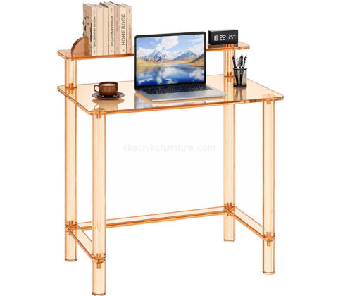 Custom acrylic 2-tier desk study writing desk
