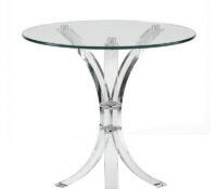 Custom luxury round acrylic coffee table AT-1315 Custom luxury round acrylic coffee table
