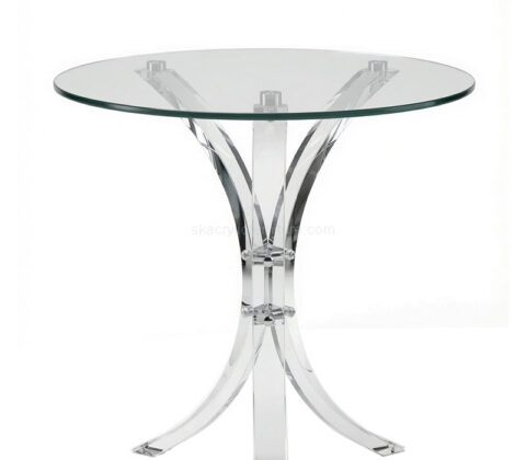 Custom luxury round acrylic coffee table