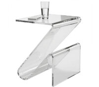 Custom acrylic side coffee table with magazine holder AT-1316 Custom acrylic side coffee table with magazine holder