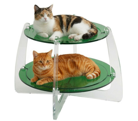 Custom acrylic 2 tiers cats bed