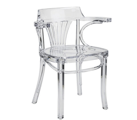 Custom acrylic arm chair