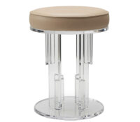 Custom round acrylic makeup stool AC-278 Custom round acrylic makeup stool