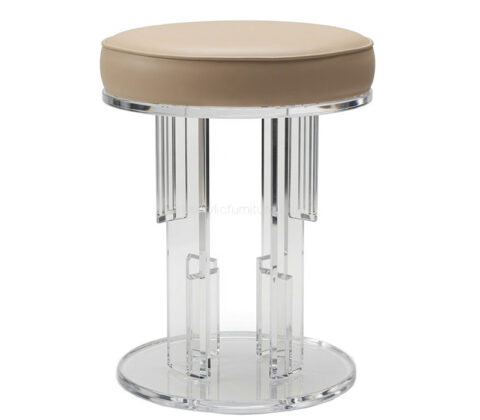 Custom round acrylic makeup stool