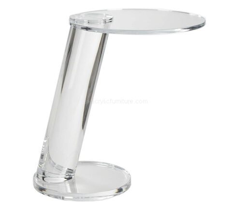Custom round acrylic accent table