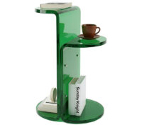 Custom acrylic balcony coffee accent table AT-1326 Custom acrylic balcony coffee accent table