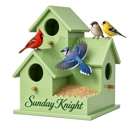 Custom acrylic luxury bird house