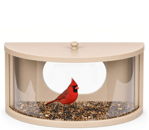 Custom acrylic inside house wild bird feeder