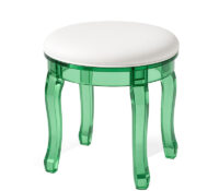 Custom round acrylic makeup vanity stool AC-284 Custom round acrylic makeup vanity stool