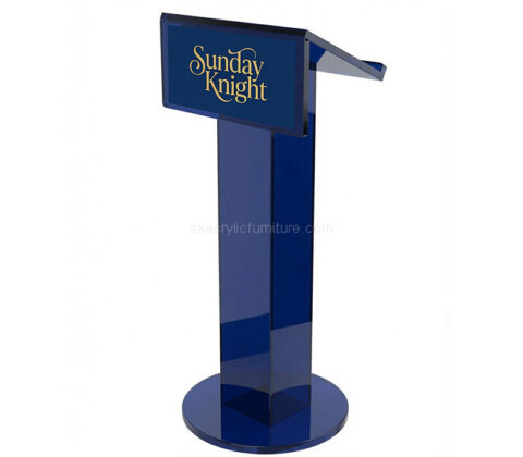 Custom acrylic concierge lectern stand