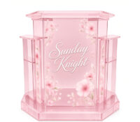 Custom acrylic deluxe wedding podium stand AP-1401 Custom acrylic deluxe wedding podium stand