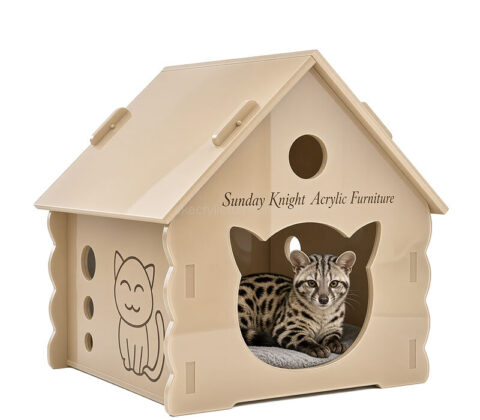 Custom acrylic indoor cat pet bed