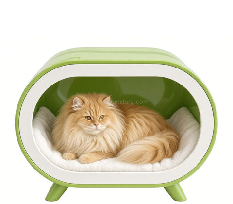 Custom human & cat shared side table