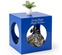 Custom human & cat shared table AB-308 Custom human & cat shared table