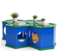 Custom cat co-living table AB-310 Custom cat co-living table