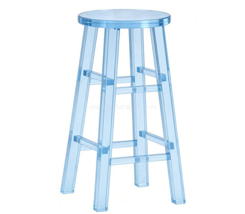 Custom round top counter stool