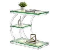 Custom narrow C-shaped side table AT-1344 Custom narrow C-shaped side table